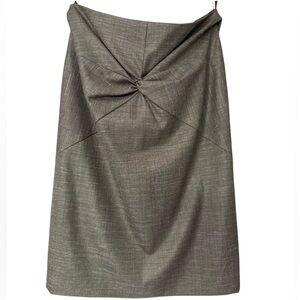 Escada Fango Twisted Front Women's Pencil Skirt Career‎ Office Size US 6 EU 38